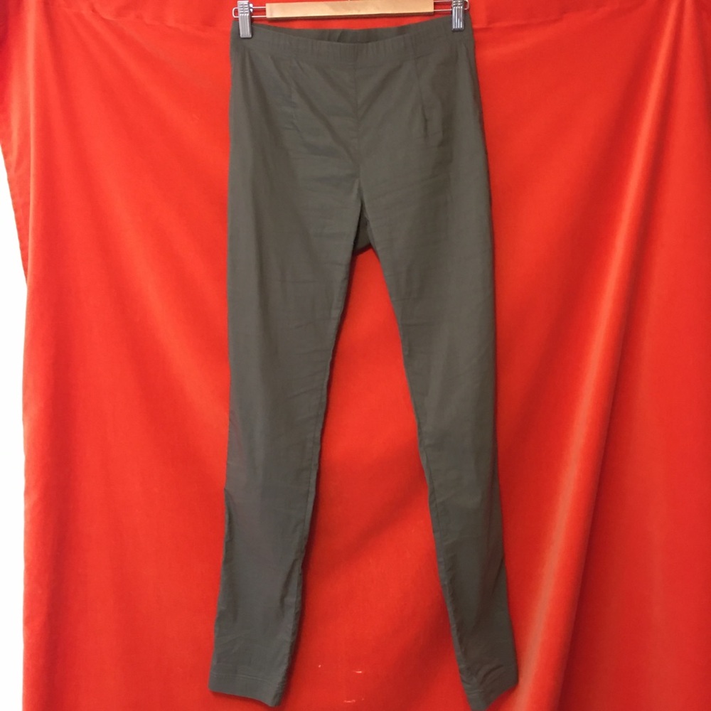 Rundholz Black Label slim pants flat front cotton blend khaki size s